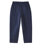 忻悅晴兒童校服褲胖童褲子男童加肥加大運動(dòng)褲小學(xué)生藏青色女童灰色長(cháng)褲 胖版 深藍 直筒【春秋】 180 cm