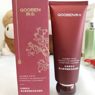 果本（gooben）果萃舒潤凈柔潔面乳100g深層清潔控油清爽洗面奶深層清潔舒緩溫和 玫瑰果萃精研凈采潔面乳100g