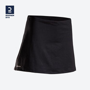 迪卡儂運動短裙女夏半身裙網(wǎng)球裙典雅黑L-2696867