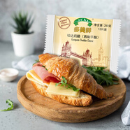多美鮮（SUKI）奧地利進(jìn)口 切達(dá)奶酪 再制奶酪片 干酪片 250g 冷藏 三明治 面包
