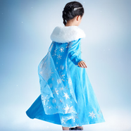 DREAM PARTY艾莎公主裙蓬蓬紗裙女童禮服裙連衣裙女孩生日禮物豪華禮品 愛(ài)莎公主裙 天鵝絨款 手提禮盒 110