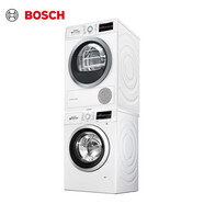 Bosch/博世 WTW875601W+WAP282602W進(jìn)口熱泵干衣機(jī)凈效除菌洗衣機(jī) 白色