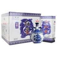 紅星北京懷柔產(chǎn)地紅星二鍋頭純糧 清香型白酒 52度 750mL 6瓶 珍品青花瓷整箱