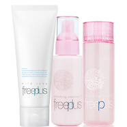 芙麗芳絲（Freeplus）洗水乳套裝清新滋膚水乳霜護膚套裝保濕補水基礎護膚品 【柔潤】洗面奶+爽膚水+乳液