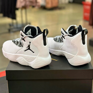 耐克（NIKE）休閑鞋男鞋秋季新款運動鞋Air Jordan Super Fly格里芬籃球鞋 AR0038-100白色 40.5