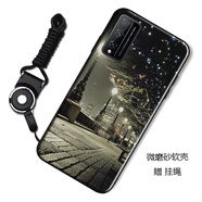 漢牌 適用榮耀play4T pro手機殼AQM-AL10保護套全包磨砂防摔個性潮男女卡通款軟外殼 燈火闌珊 華為榮耀Play4TPro