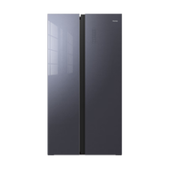 奧馬（Homa）535升對開(kāi)門(mén)家用電冰箱無(wú)霜變頻 一級智零母嬰冰箱 大冷凍BCD-535WKPG/B伯克利灰
