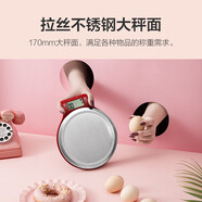 香山 電子秤廚房秤臺秤 克稱(chēng)高精度克重秤家用食物稱(chēng)菜秤茶葉烘培蛋糕克數秤咖啡秤水果秤珠寶秤EK813 東方紅充電款【5kg量程，0.1g精度值】