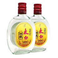 太白50度200ml扁瓶洞藏太白酒小瓶純糧酒 50度 200mL 2瓶