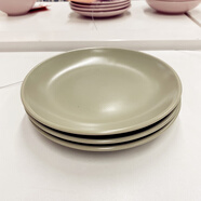 JM法利克洛深盤湯盤餐碟淺菜盤子ins啞光高光陶瓷餐 20cm 盤 綠色 啞光  單個