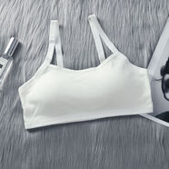 哚芊姿中學(xué)生內衣女發(fā)育期棉質(zhì)無(wú)鋼圈文胸大童小背心純色少女背心高中生