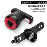 洛克兄弟（ROCKBROS）自行車尾燈USB充電騎行安全夜騎車燈警示燈公路山地車尾燈配件 智能感應(yīng)續(xù)航更長 Q5(雙支款)