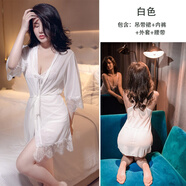 長(cháng)夜漫漫女大碼吊帶性感蕾絲睡衣睡裙套裝純欲風(fēng)火辣薄款