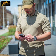 赫利肯短袖速干t恤透氣上衣戶(hù)外運動(dòng)日常通勤夏季翻領(lǐng)男士速干polo衫 卡其色【歐碼偏大】 2XL (高190-200cm 重210-220)