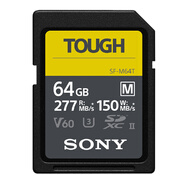 索尼（SONY）64GB SD存儲(chǔ)卡 SF-M64T/T1 M系列TOUGH三防規(guī)格 U3 V60讀速高達(dá)277MB/s UHS-II 相機(jī)內(nèi)存卡