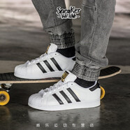 Adidas阿迪達(dá)斯 Superstar經(jīng)典金標(biāo) 貝殼頭情侶休閑鞋 金標(biāo)C77124 41