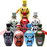 蒙爺戲曲臉譜原漿酒內蒙古高粱酒 濃香型白酒禮盒 升學(xué)宴禮物 42度 500mL 4瓶 +53度4瓶