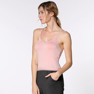 名媛坊（MIRROR FUN）M/RRORFUN 夏裝新款 短款針織吊帶背心 粉色 M