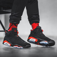 耐克（NIKE）男女鞋新款A(yù)IR  JORDAN 6  AJ6男子籃球鞋飛人喬6運(yùn)動鞋 384664-384665-060 黑紅 44