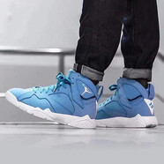 耐克（NIKE）男女鞋Air  Jordan 7 AJ7喬7代火星人馬文巴塞羅那山貓籃球運動(dòng)鞋 304775-304774-400 北卡藍 36