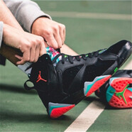 耐克（NIKE）男女鞋Air  Jordan 7 AJ7喬7代火星人馬文巴塞羅那山貓籃球運動鞋 705350-705412-007 火星人馬文 35.5