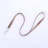 卡富仕（cardfuss） 1cm寬環(huán)?？蹝炖K塑料扣吊繩展會工牌繩子嘉賓證學(xué)生掛脖卡套胸卡胸牌掛帶繩 7647咖啡掛繩 1個