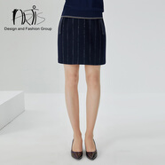 ARTiSSTYLE女裝 百搭條紋純色短裙半身裙AS0915023-150 如圖 38(165/70A)
