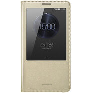 華為（HUAWEI） mate7原裝皮套 手機殼翻蓋式皮套 開窗休眠保護套 防摔后殼 個性男女 原廠 mate7原裝皮套-金色