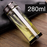 富光玻璃杯男雙層水晶厚底高硼高透明水杯子 X006直杯 280ml