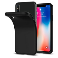 SPIGEN 適用于蘋(píng)果XS 保護套新款透明全包防摔iPhone XS手機殼軟X手機套 經(jīng)典磨砂全黑