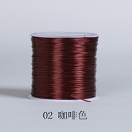 諦靈 穿手鏈的皮筋手串繩穿珠子的彈力線串珠繩接發(fā)水晶線佛珠線大卷 02咖啡色