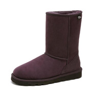 JUMBO簡(jiǎn)帛澳洲羊皮毛一體雪地靴女中筒靴加厚冬季保暖防滑5025