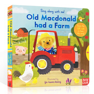 英文原版繪本Old Macdonald Had a Farm 經(jīng)典童謠 紙板機(jī)關(guān)玩具書送音頻