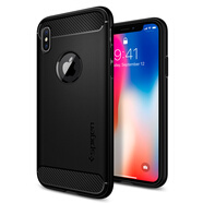 SPIGEN 適用于蘋(píng)果XS 保護套新款透明全包防摔iPhone XS手機殼軟硅膠X手機套 碳纖維紋黑色