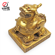 妙如意 黃銅貔貅擺件獨角獸皮丘皮休神獸獬豸葫蘆家居裝飾品銅工藝品 9.8CM