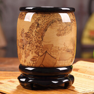 禮之源 辦公桌筆筒家居辦公室擺件創(chuàng  )意裝飾品實(shí)用商務(wù)禮品教師節禮物 黃古清明上河圖