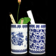 困而學(xué) 景德鎮(zhèn)陶瓷書畫卷軸字畫缸瓷器青花箭筒帽筒放傘筒大花瓶客廳擺件 產(chǎn)品《底座》