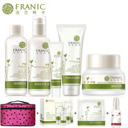法蘭琳卡蘆薈清透補水套裝控油補水保濕防曬護膚套裝植物化妝品女男女通用
