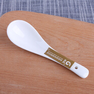 錦鳯 純白骨瓷碗米飯碗湯碗景德鎮餐具家用陶瓷大面碗湯鍋高腳碗1個(gè)裝 小馬戈勺