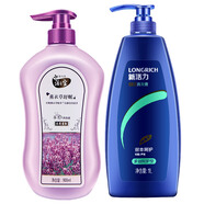 隆力奇洗發(fā)水蛇膽清爽控油去屑止癢人參黑芝麻洗發(fā)露洗頭膏男女 去屑多效型1L+沐浴露900ml