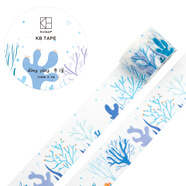 kinbor手帳本和紙膠帶25mm*5m手賬本貼紙彩色膠布 冬洋DTB64182