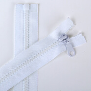長科【5條裝】羽絨服拉鏈5號樹脂拉鎖頭夾克服裝外套上衣粗齒拉鏈配件 白色【5條裝】 60厘米長