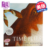 凱迪克 穿越恐龍時代 英文原版 Time Flies 無字書1995年凱迪克銀獎 大開本