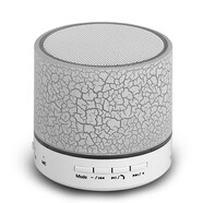 品怡 無線藍(lán)牙手機(jī)音箱 便攜運動插卡U盤音響播放器 迷你酷炫彩發(fā)光小音箱 白色