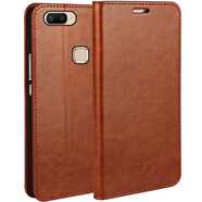 iCoverCase vivox20手機殼保護套套防摔 適用于Vivox20/plus Vivo X20Plus棕色+鋼化膜+數(shù)據(jù)線
