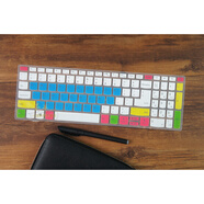 嘻他 適用于聯(lián)想小新潮5000 i5 i7 15.6筆記本電腦鍵盤(pán)保護(hù)貼膜防塵墊套 糖果藍(lán)色