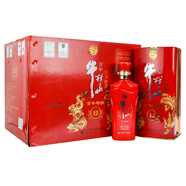 牛欄山（niulanshan）北京二鍋頭酒百年 特釀12鐵盒濃香型白酒42度龍鳳呈祥紅瓶 500ml* 42度 500mL 6瓶 整箱