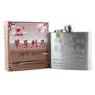 草原烈馬內(nèi)蒙古烈酒 草原烈馬鋼壺  高度白酒62度糧食酒 鋼壺150ml