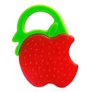 albo 嬰兒硅膠牙膠  寶寶口欲期磨牙玩具 咬咬樂(lè )可水煮 蘋(píng)果硅膠牙膠