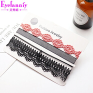 艾梵妮（Eyefanniy） 日韓國脖子飾品頸帶簡(jiǎn)約項鏈頸鏈套裝項圈短款鎖骨鏈女脖頸choker 6#沉魚(yú)落雁